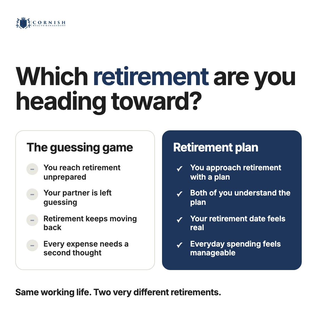 Two retirements ad creative